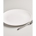  Oval Bone China Dinner Plate, White