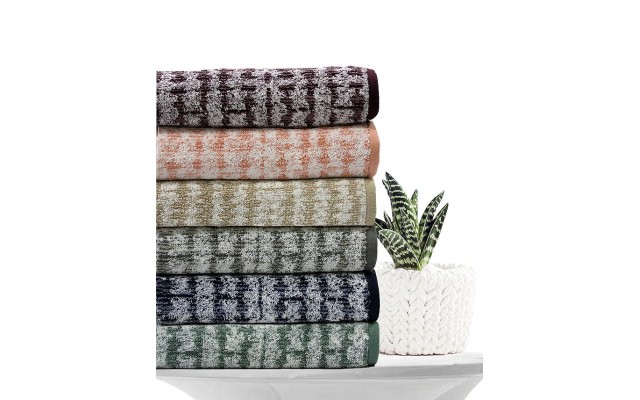  Ultimate MicroCotton Mosaic 13″ x 13″ Wash Towel, Wine