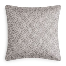 Hudson Park Collection Beaded Embellished Geo 20″ Decorative Pillow, Light Gray