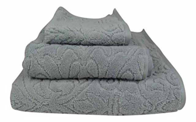  Collection Chateau Hand Towel, 20″ x 30″,Gray