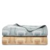  Collection Lambswool/Cashmere Interlocking Jacquard Throw, Gray, 50″x70″