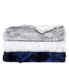 Hudson Park Collection Lynx Faux Fur Throw