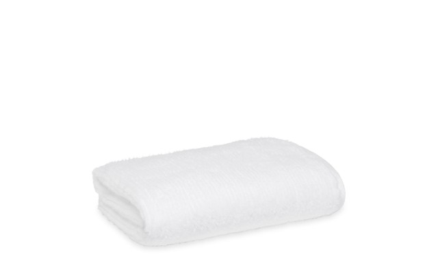  Collection Ribbed Washcloths, White, Washcloth