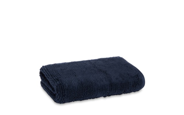  Collection Ribbed Washcloths, Navy, Washcloth