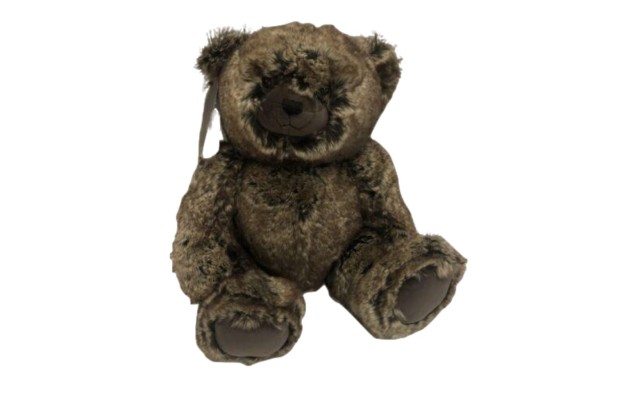  Collection Teddy Bear Frosted Faux Fur Brown 12″ Plush