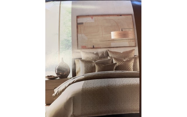 Hudson Park Delancy Duvet Cover, King, Brown