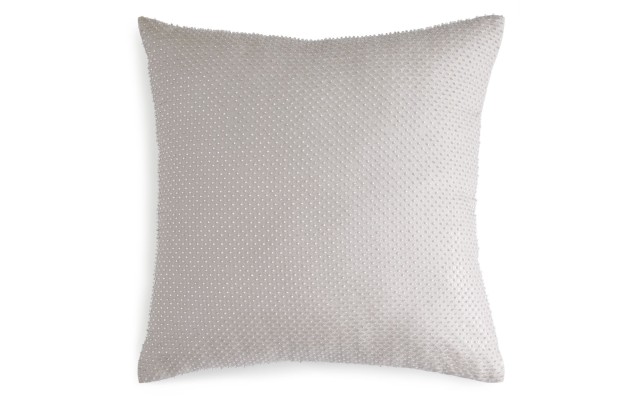  Delano Embroidered Decorative Pillow, Gray, 16 x 16
