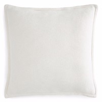 Hudson Park Knit Wool Euro Sham, Ivory
