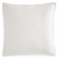 Hudson Park Knit Wool Euro Sham, Ivory