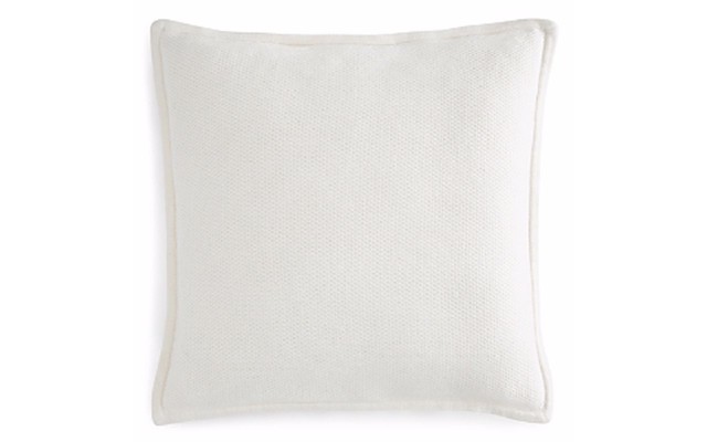  Knit Wool Euro Sham, Ivory