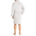  Mens Faux Fur Robe, Gray, Large