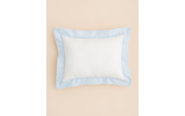  Pique Boudoir Pillow, 12 x 16, Blue