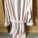 Hudson Park Womens Faux Sherpa Robe,  Airy Pink, Large / X-Large