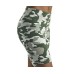  Essentials Camo-Print Bike Shorts, Green, X-Small