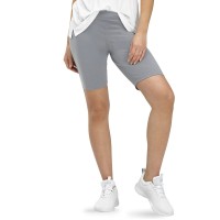 Hue Essentials Women’s High Rise Bike Shorts, Gray, Small