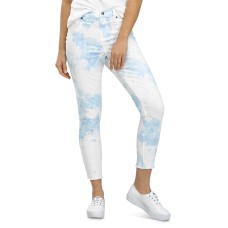 Hue Women’s Mod Modern High Rise Tie-Dye Skimmer Denim Leggings