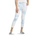  Womens Mod Modern High Rise Tie-Dye Skimmer Denim Legging, Blue, Large