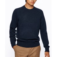 Hugo Boss Men’s Regular-Fit Sweater, Navy, Small
