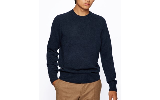  Men’s Regular-Fit Sweater, Navy, Small