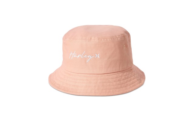  Juniors’ Cotton Script-Logo Bucket Hat, Pink Gaze