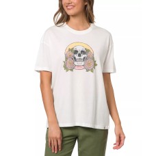 Hurley Juniors’ Nadya Oversized Graphic T-Shirt, White, Medium