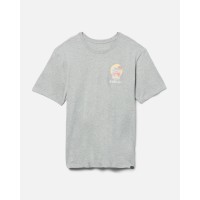 Hurley Men’s Everyday Washed Island Time Short Sleeve T-Shirt, Gray, X-Large