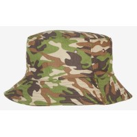 Hurley Men’s Small Embroidered Logo Camouflage Bucket Hat Cap, Green Camo