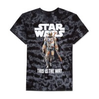 Hybrid Apparel Star Wars Men’s Graphic Tie Dye T-Shirt, Black, Small