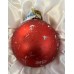 Icon Saint George Ball, Scenic Glass Ornament by , 3.5”