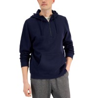 Id Ideology Men's 1/2-Zip Pullover Hoodie, Navy, Medium