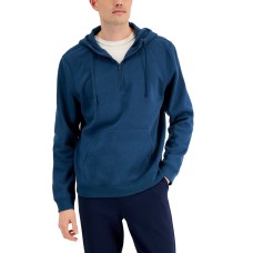 Id Ideology Men’s 1/2-Zip Pullover Hoodie, Navy, XXXL