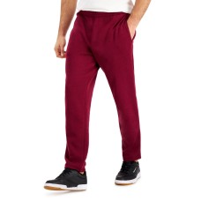 Id Ideology Mens Solid Fleece Pants, Wine