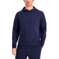 Id Ideology Men’s Solid Fleece Hoodie, Navy, Small