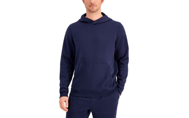  Men’s Solid Fleece Hoodie, Navy, XX-Large