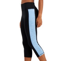 Ideology Colorblocked Cropped Leggings, Medium, Black/Aqua