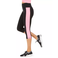 Ideology Colorblocked Cropped Leggings, Medium, Molten Pink