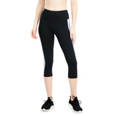 Ideology Colorblocked Cropped Leggings, XX-Large, Purple/Black