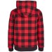 Unisex Big Kids, Little Kids Plaid Hoodie, Red/Black, 2T-3T