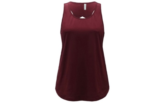  Womens Cutout-Back Tank Top, Red, Medium