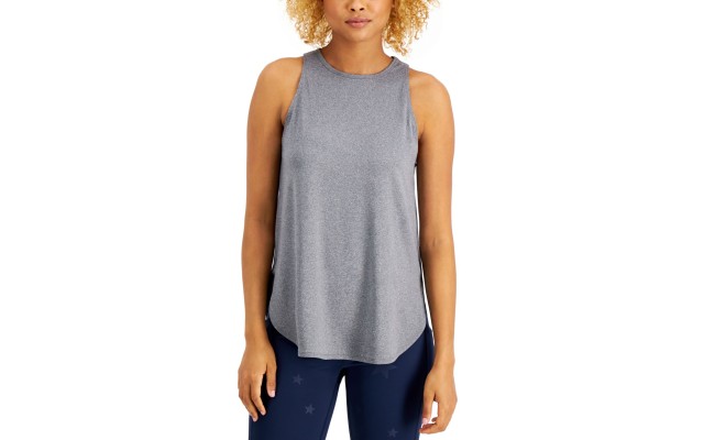  Women’s Essentials Sweat Set Tank Top, Large, Gray