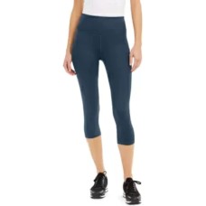 Ideology Women’s High-Rise Side-Pocket Cropped Leggings, Moonlit Ocean, Small