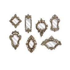 Imax Loletta Victorian Inspired Mirrors-Set of 7, Silver