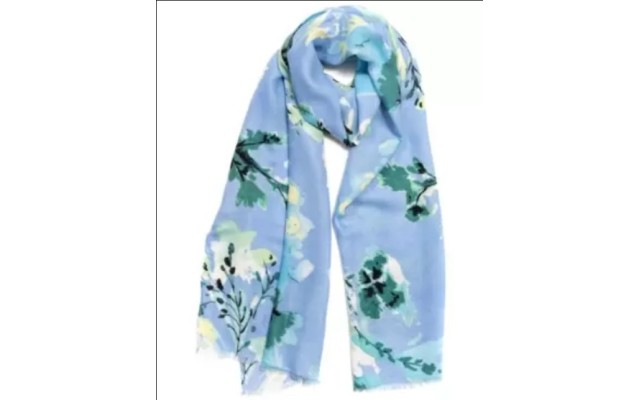 Inc Dreamy Floral Pashmina Scarf, Blue