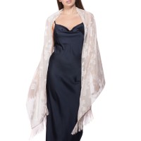 Inc International Concepts Clipped Floral Evening Wrap, Blush, One Size