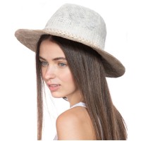 Inc International Concepts Colorblocked Panama Hat, White