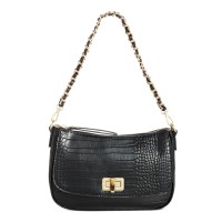 INC International Concepts Holliee Flap Baguette Shoulder Bag, Black