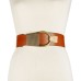  International Concepts Hook-front Stretch Belt Cognac S/M