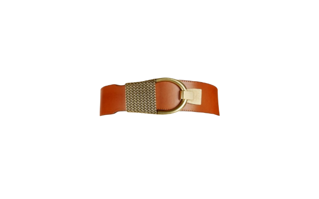  International Concepts Hook-front Stretch Belt, Cognac ,L/XL