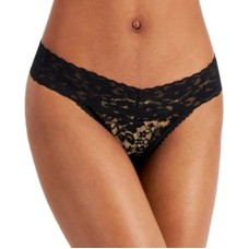 INC International Concepts Lace Thong Underwear Lingerie, Deep Black, XX-Large