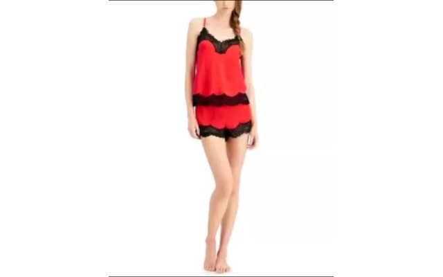  International Concepts Lace-Trim Cami & Shorts Sleep Set